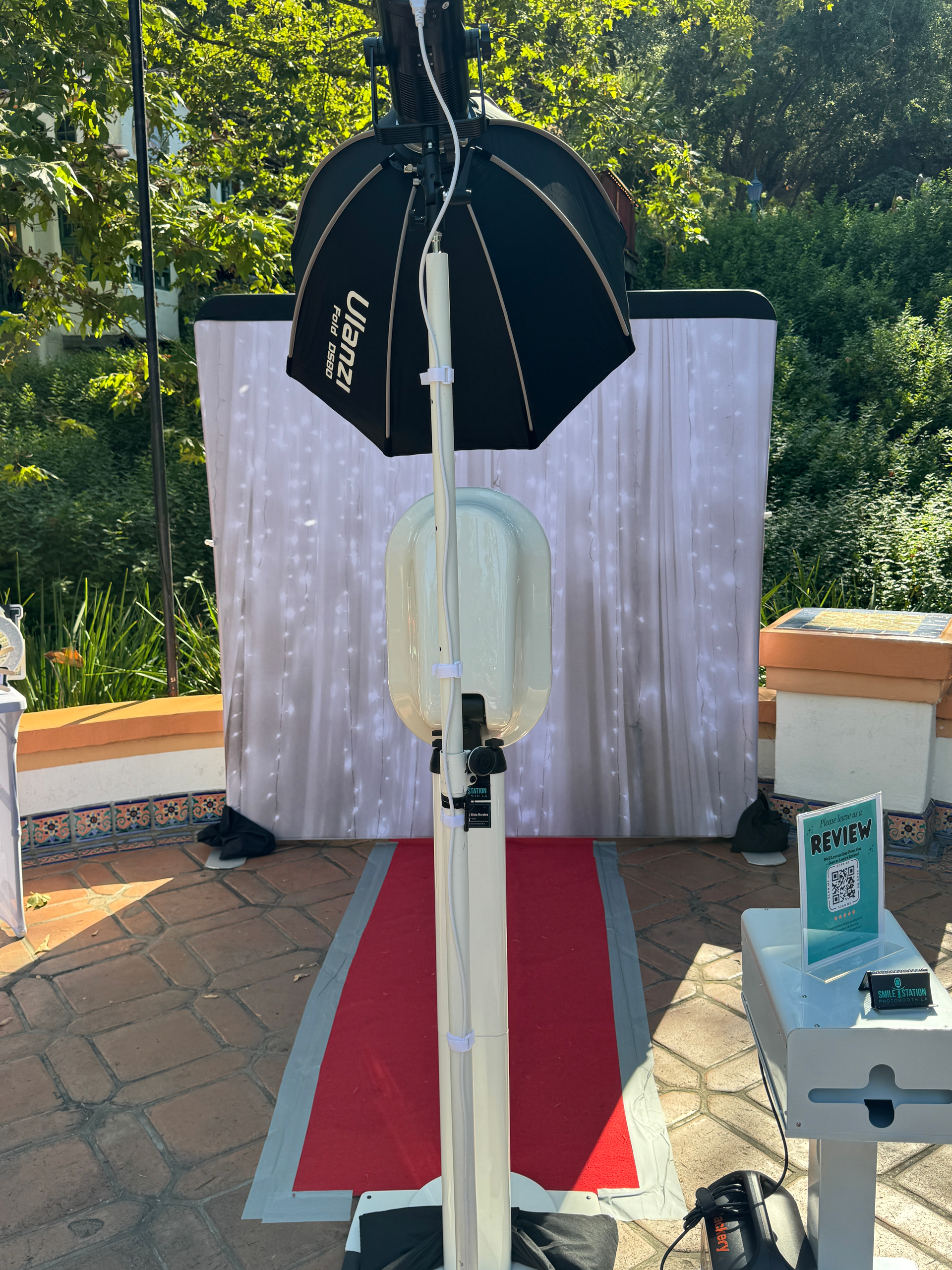 print photo booth setup in silverado california