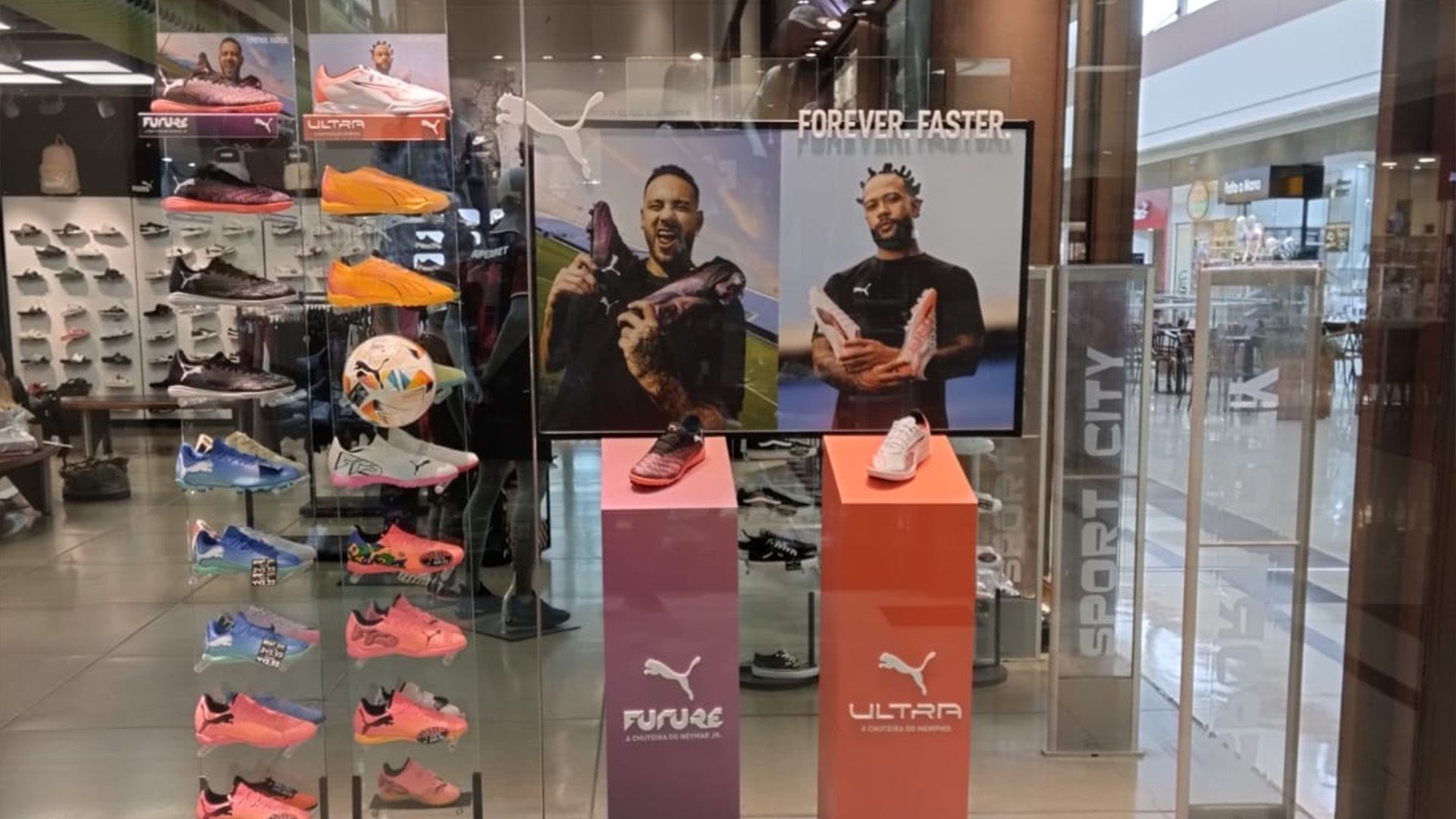 Comunicação visual para campanha PUMA Future & Ultra
