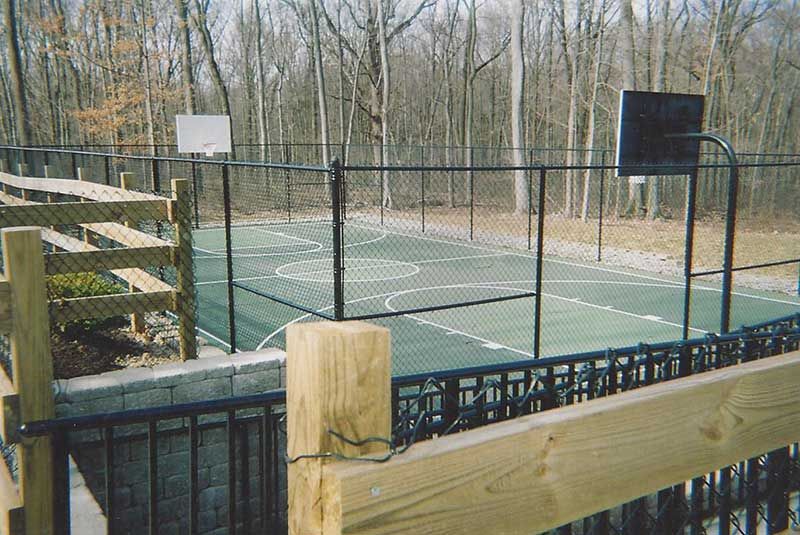 Fence Surrounds a Basketball Court — Clifton, NJ — All Jersey Fence Co.
