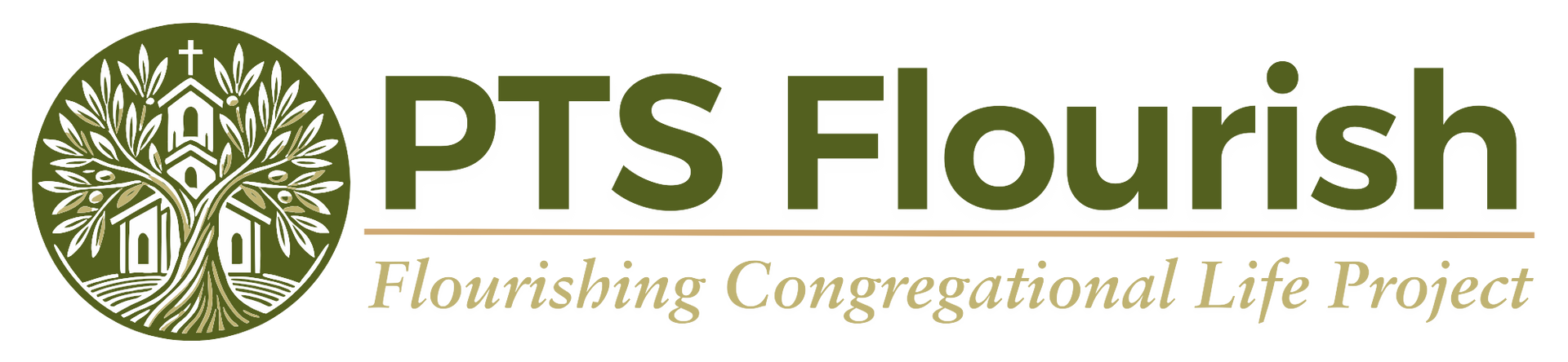 A logo for pts flourish a flourishing congregational life project