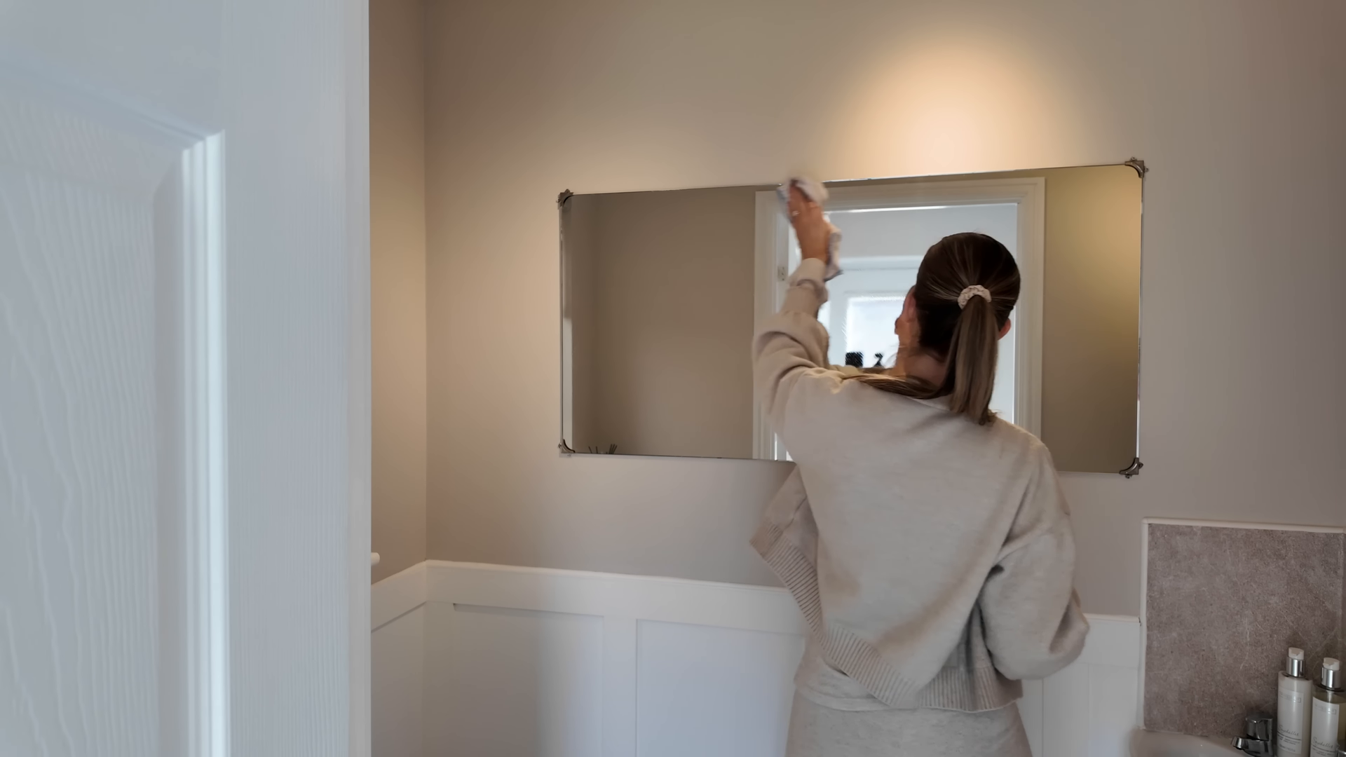 Professional cleaner preparing a home for a one time cleaning appointment