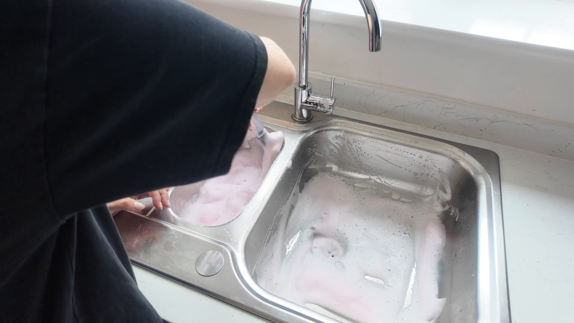 Professional residential cleaning service in a Manhattan apartment