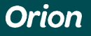 Green “Orion” wordmark on a white background