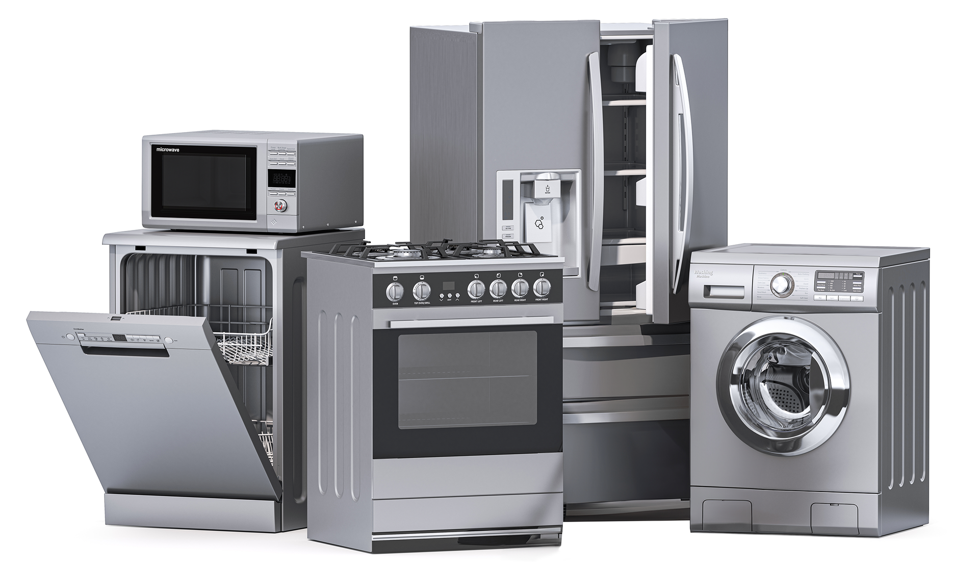 Image of Stoneback Appliance stainless steel appliances sold in Lawrence Kansas