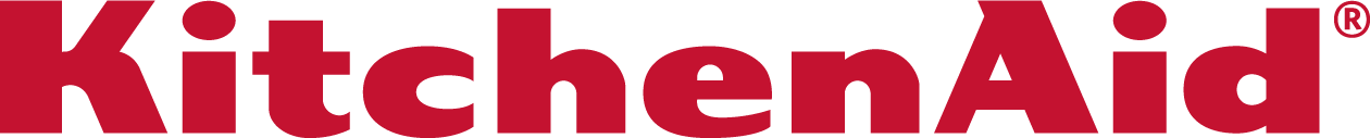 A red kitchenaid logo on a white background