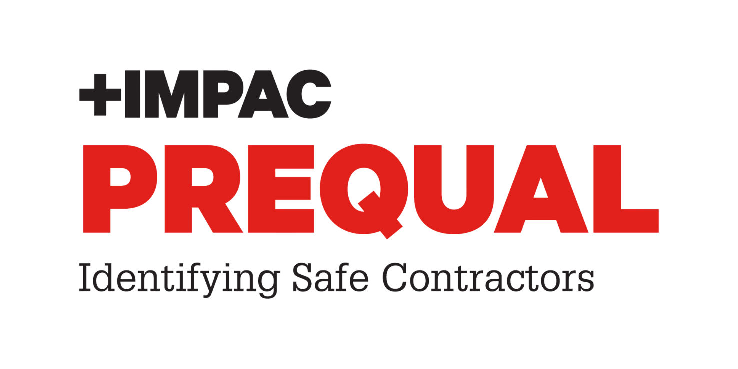 The logo for + impac prequal identifies safe contractors.