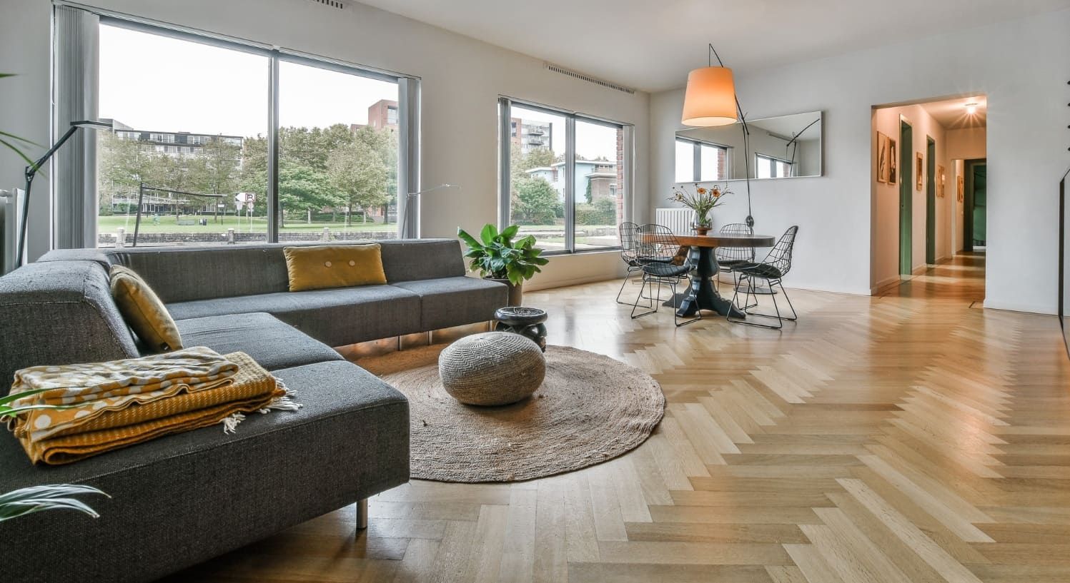UV window films protect floors