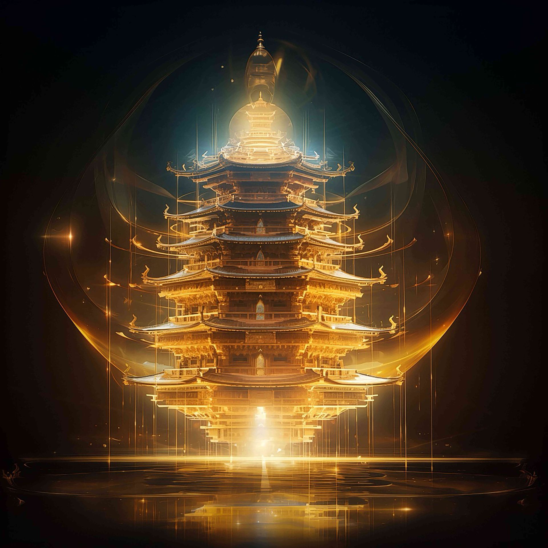 The Bright Jewel Light Glorifies the Dharma Universe
