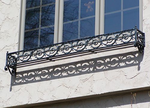Cast Orpn Window Railing Decorative Window Ironwork | Savage, MN | Anchor Iron Co.