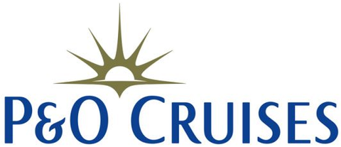 P&O Cruises logo: a stylized sunburst above the words
