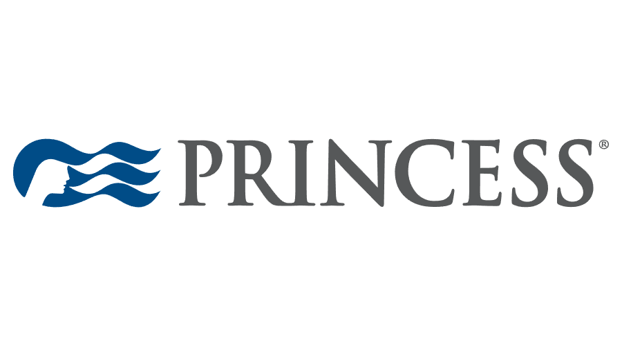 Princess Cruises logo with stylized ocean waves and the word