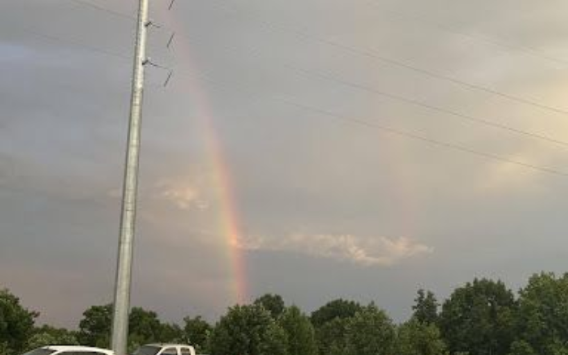 Rainbow in the sky