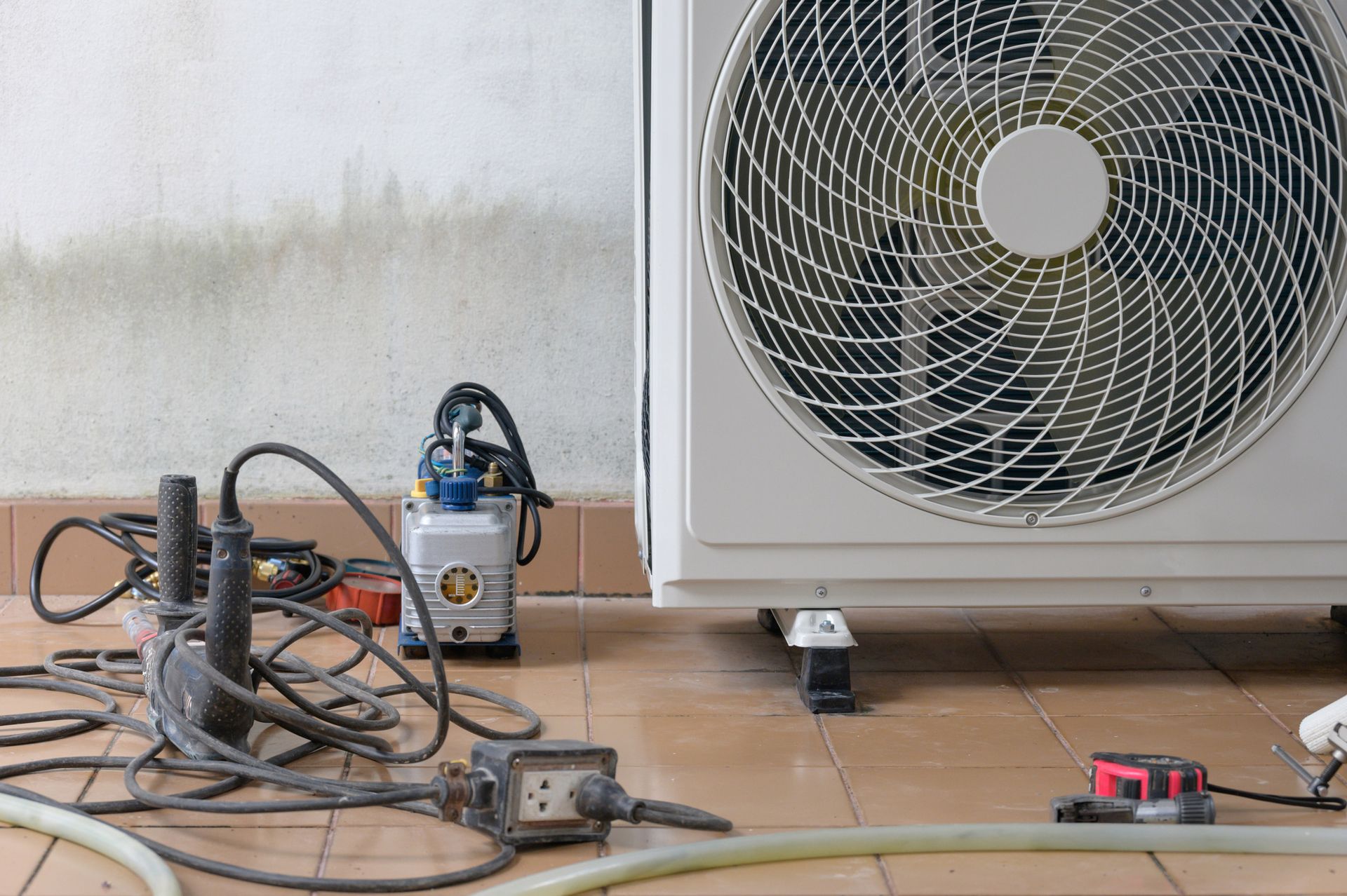 Installation Process Air Condition Outdoor — El Paso, TX — El Paso 4 Tech AC Services