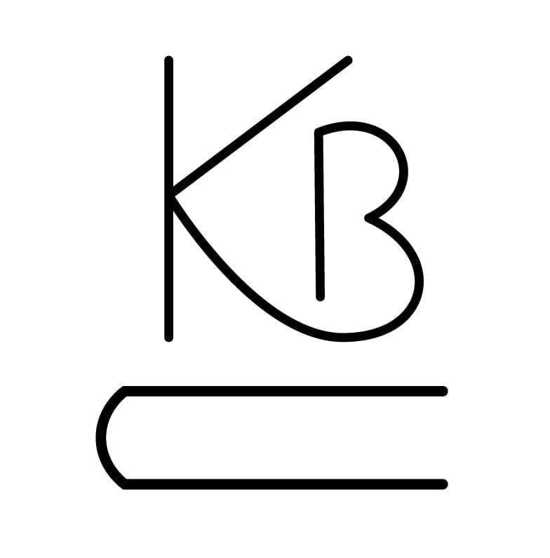 Black stylized “KB” logo above a rounded rectangular outline on a white background