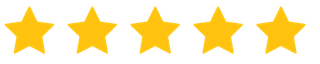Five gold stars on a white background