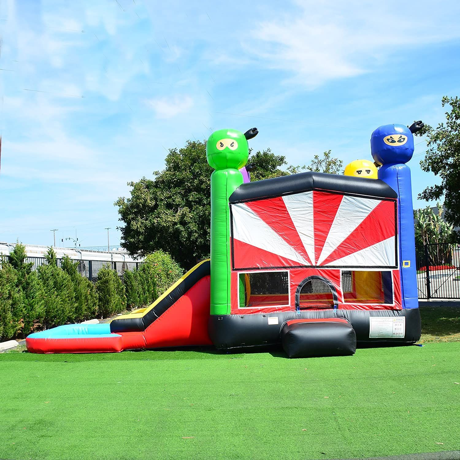 15x27 Wet and Wild Ninja bounce castle