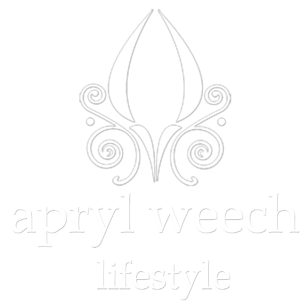 A black and white logo for a company called april weech lifestyle.