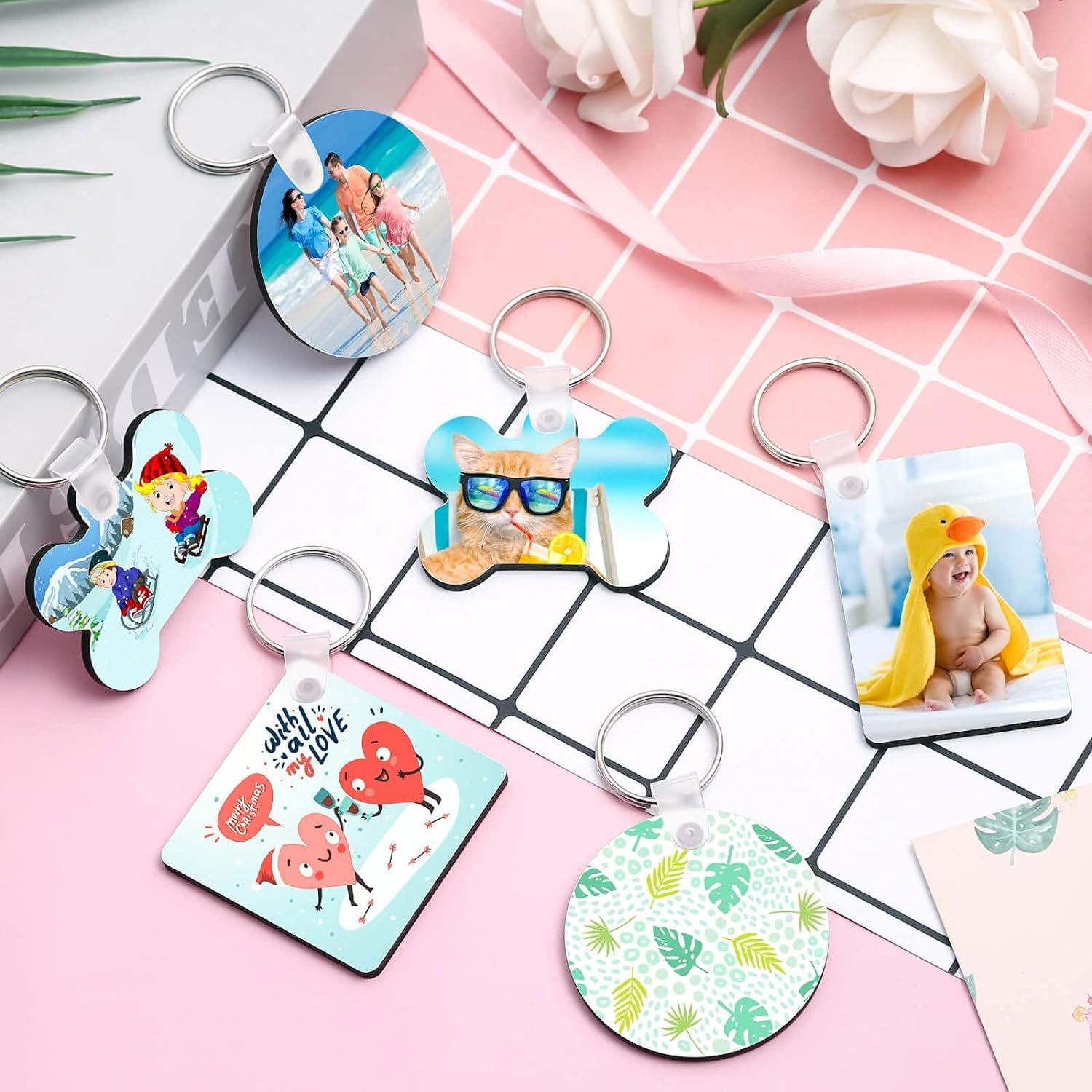 Sublimation Keychain Blanks