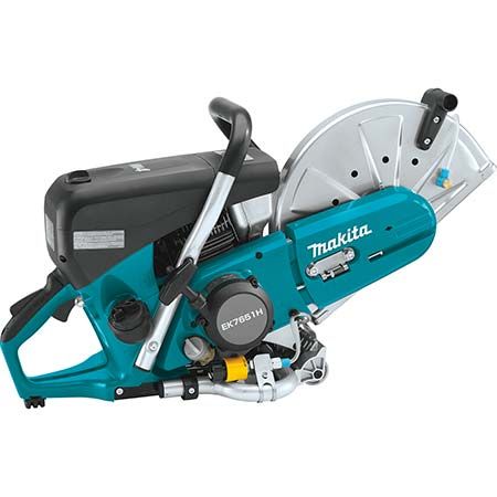 A makita concrete saw is shown on a white background.