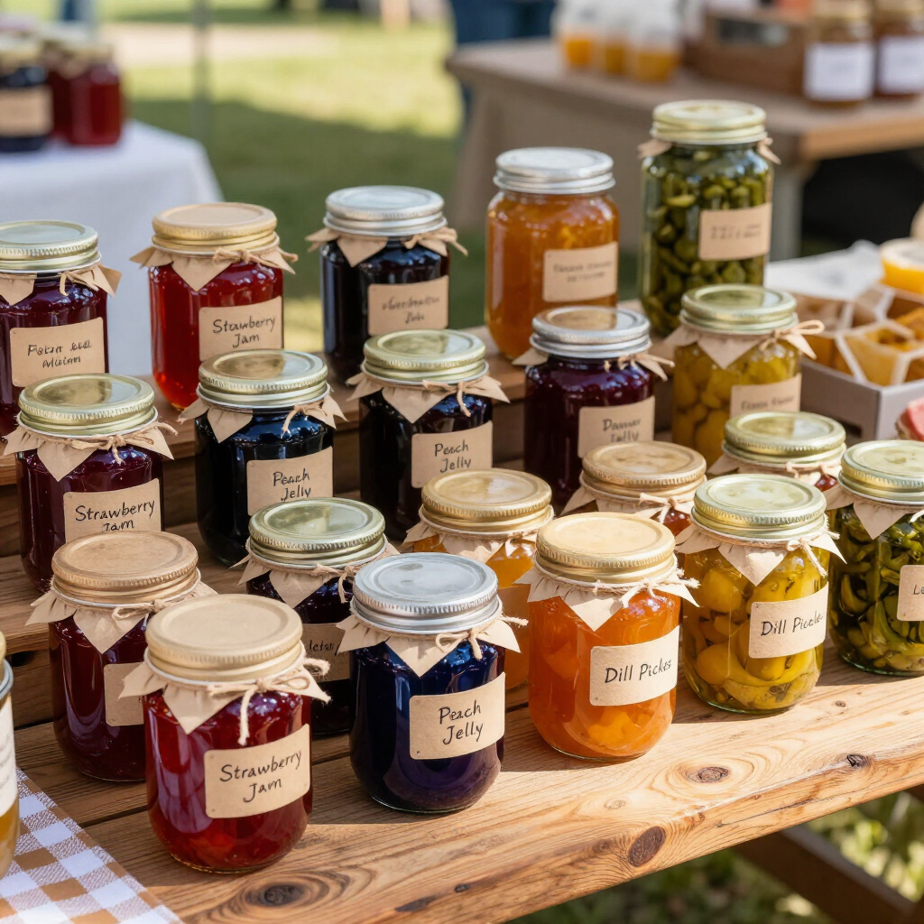 Sweet Creek Preserves booth