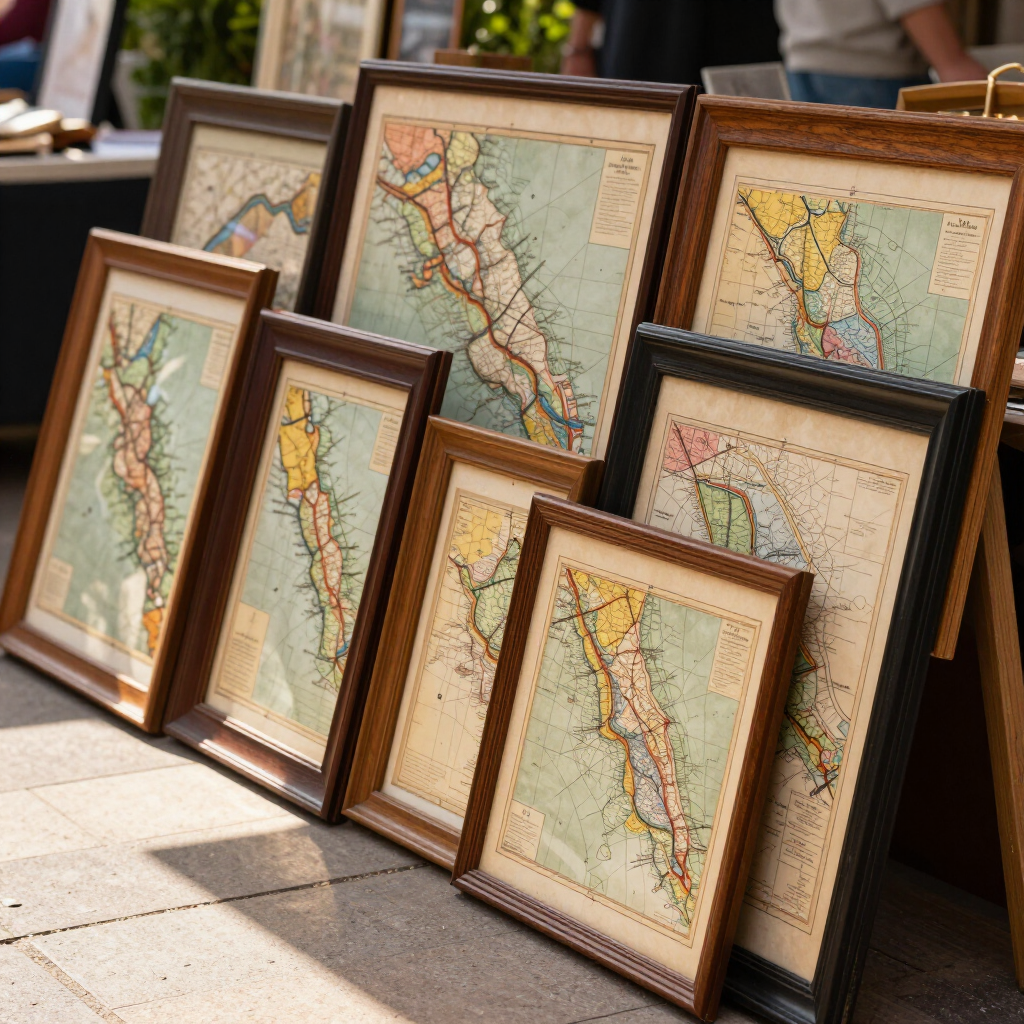 Old Roads Map & Print Shop booth