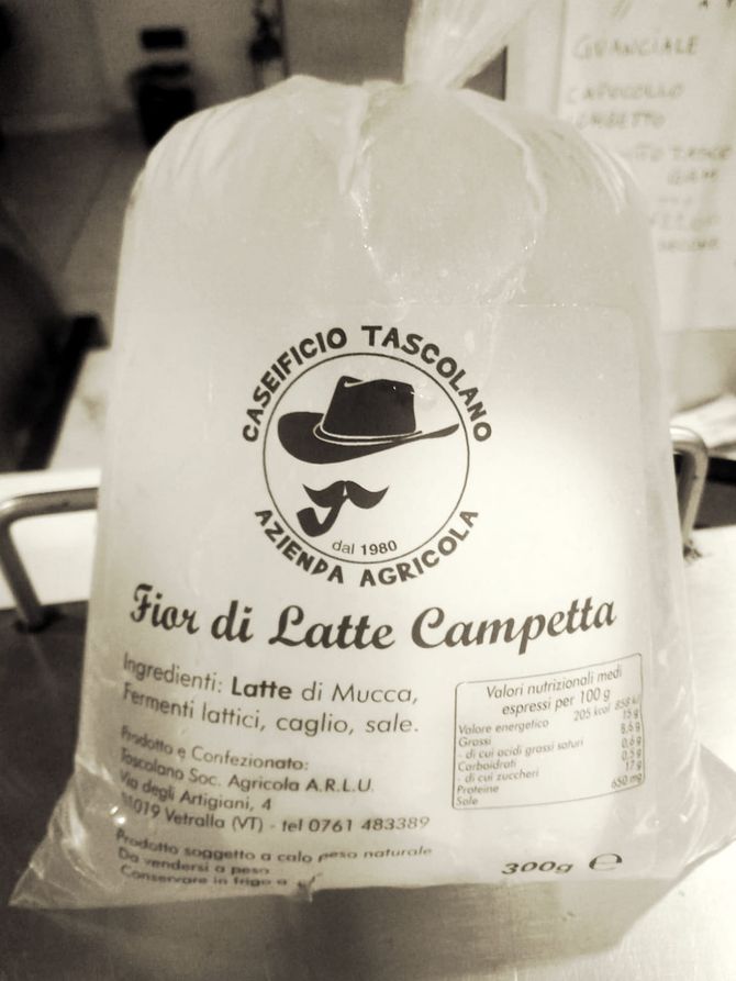 mozzarella fior di latte in confezione