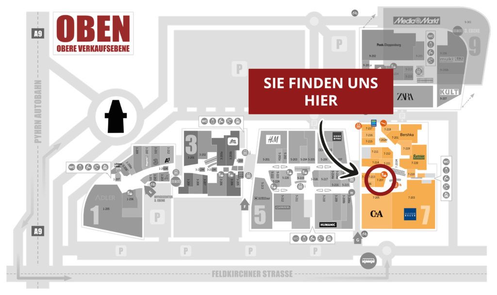 Standortplan Kaiser von China Restaurant