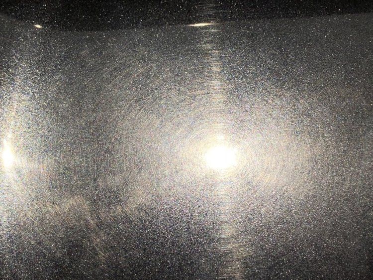 Heavy swirls were present through out the paint