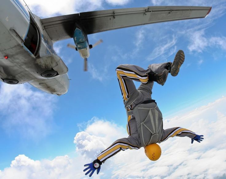 Sky diving