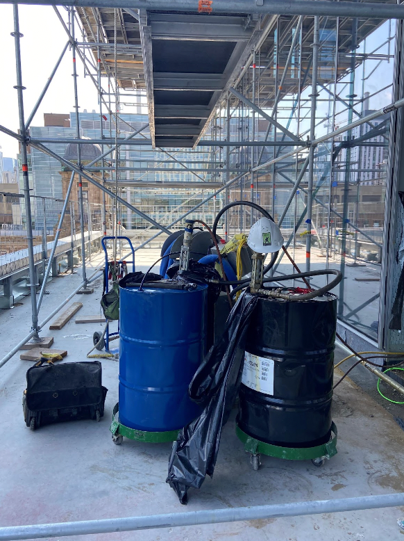 Spray Foam Insulation in a high-rise tower