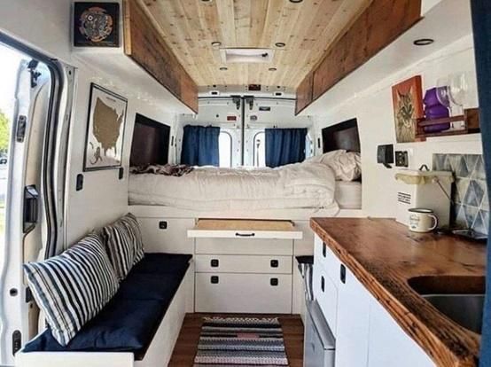 Spray foam insulation in a completely remodeled cargo van