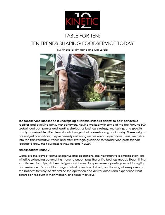 2025 Predictions: Elevating Foodservice in a New Era
