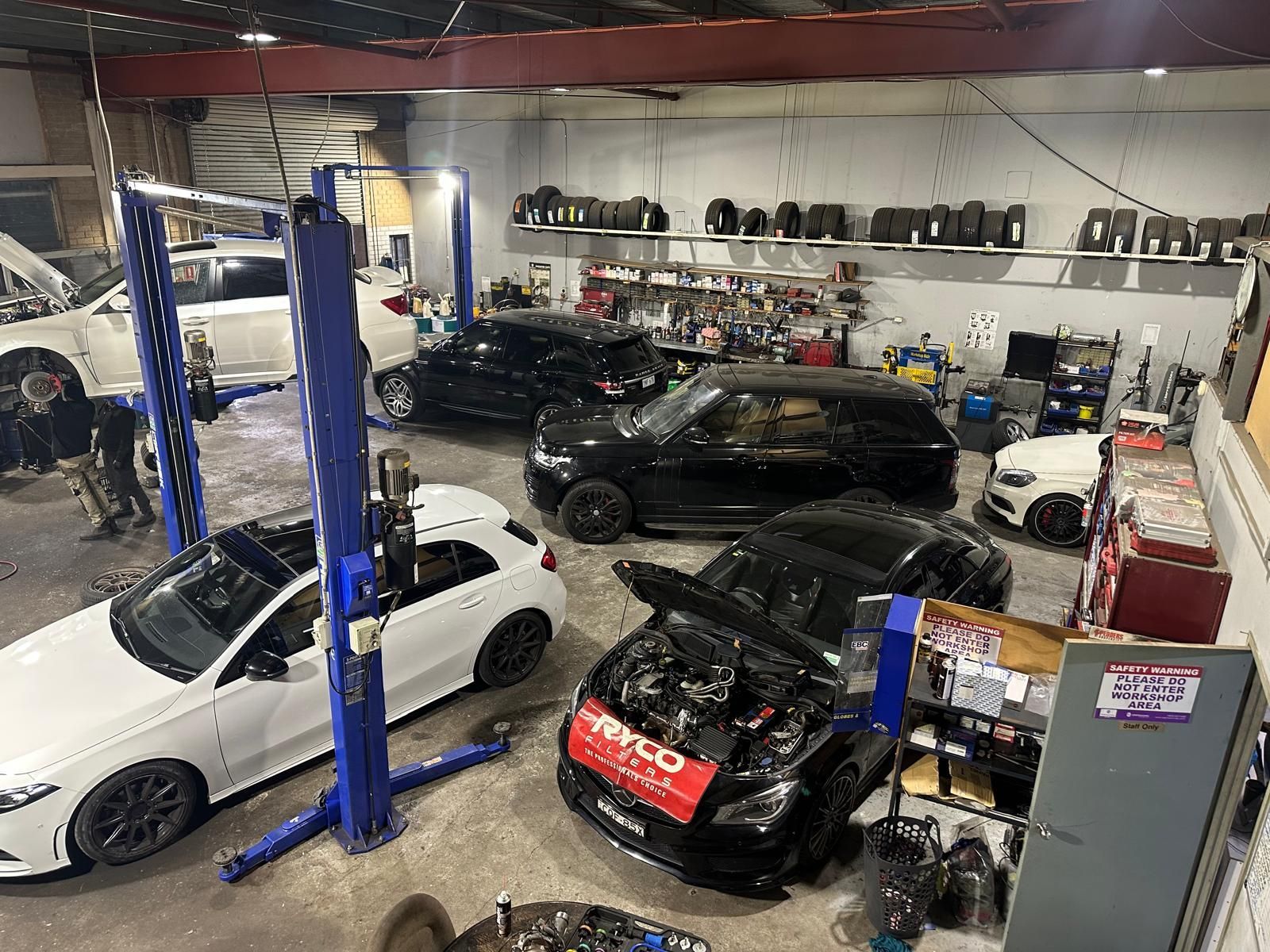 Cars Sitting In Garage — Macgregor Auto In Belconnen, ACT