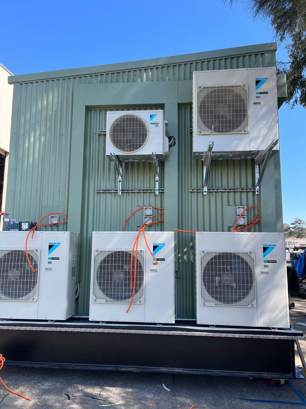 Installed Air Conditioning Unit On An Industrial Setting — Air Conditioning Installer Hunter Valley