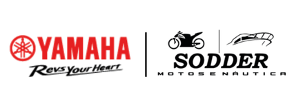 Logotipos das motocicletas Yamaha e Sodder lado a lado em um fundo branco.