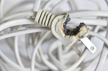 Burnt extension lead