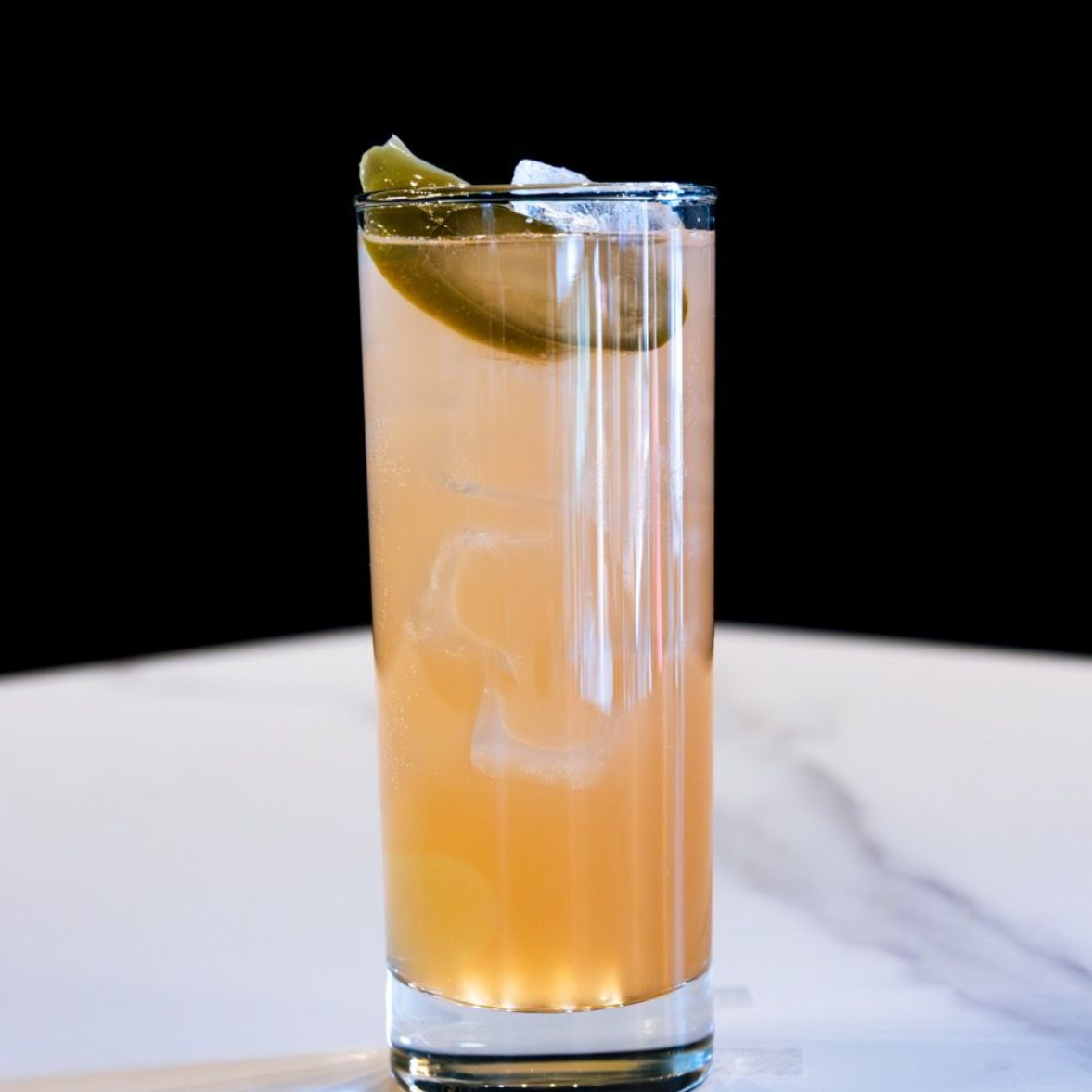 Savor Our Vegetal Picante Mule at Six-Mile Ordinary in Columbia, MO.