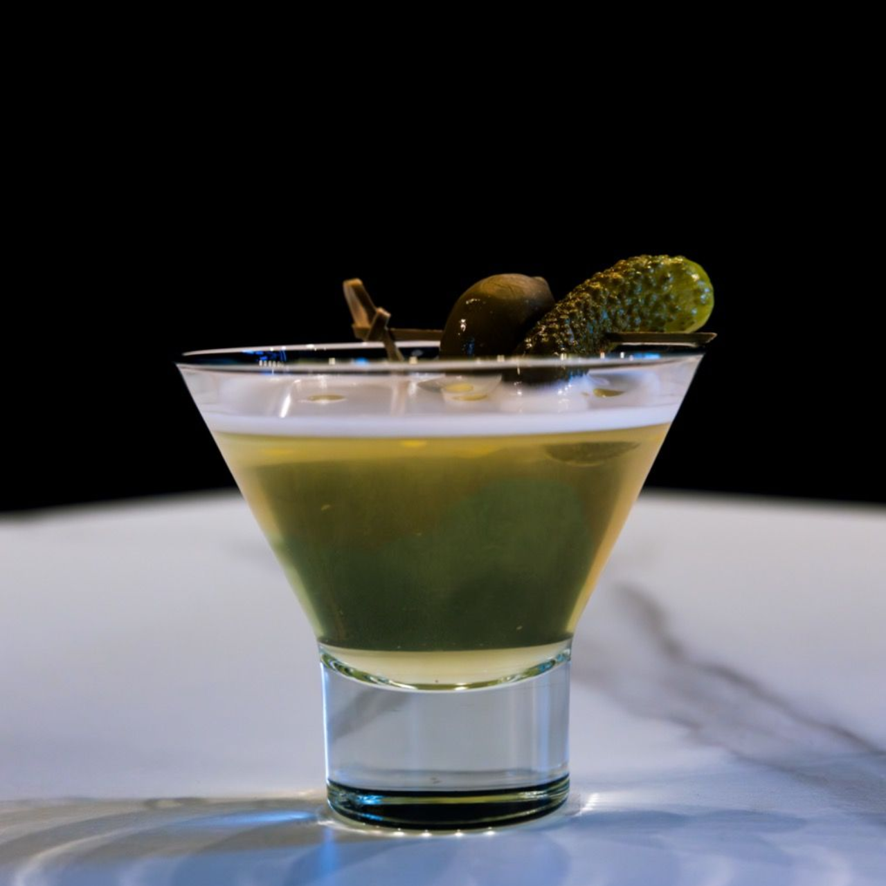Try Our Savory, Sweet & Sour Pickle Martini at Six-Mile Ordinary.