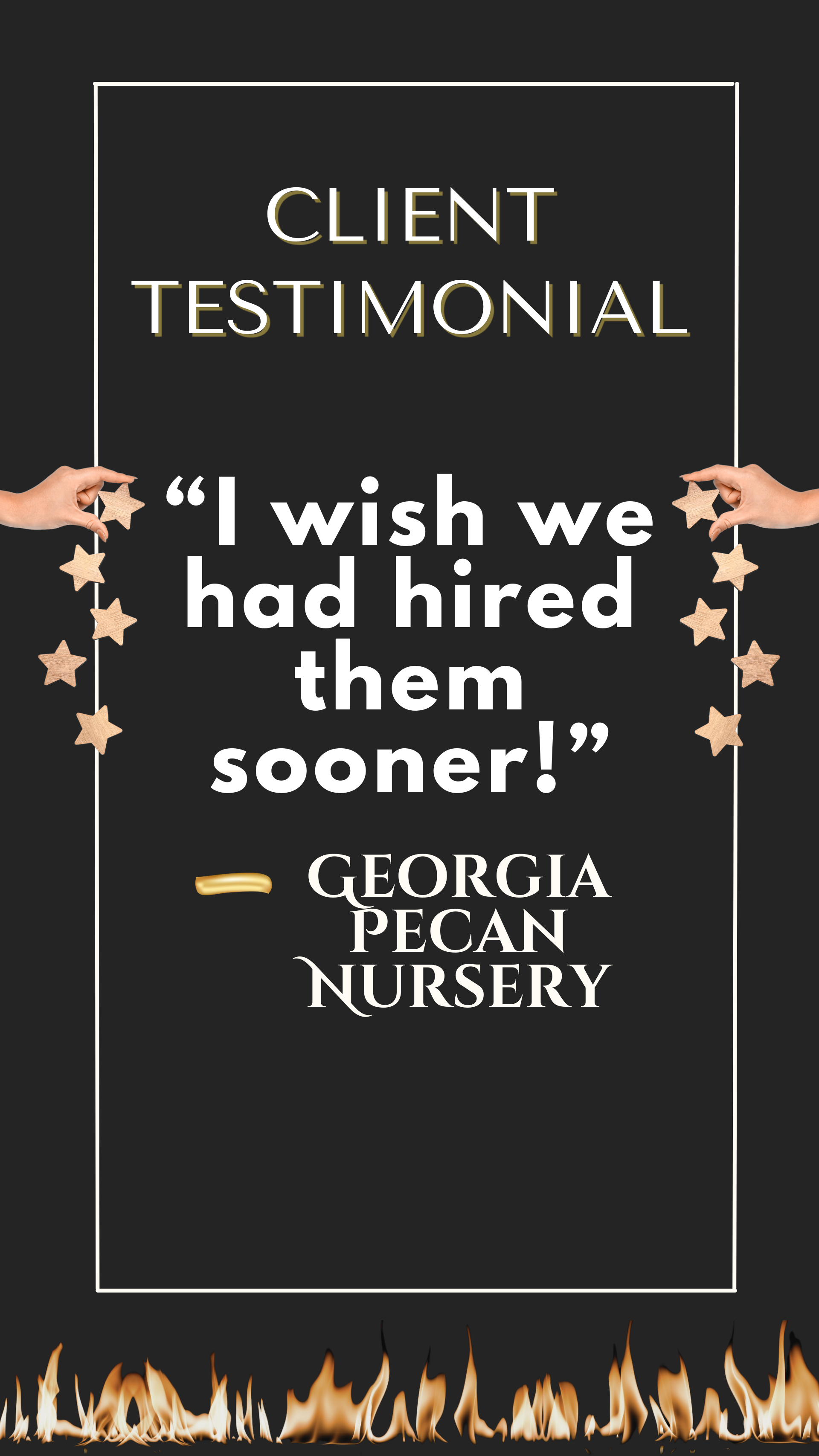 Client review of experience with our services