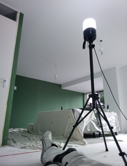 wand en plafond afwerking