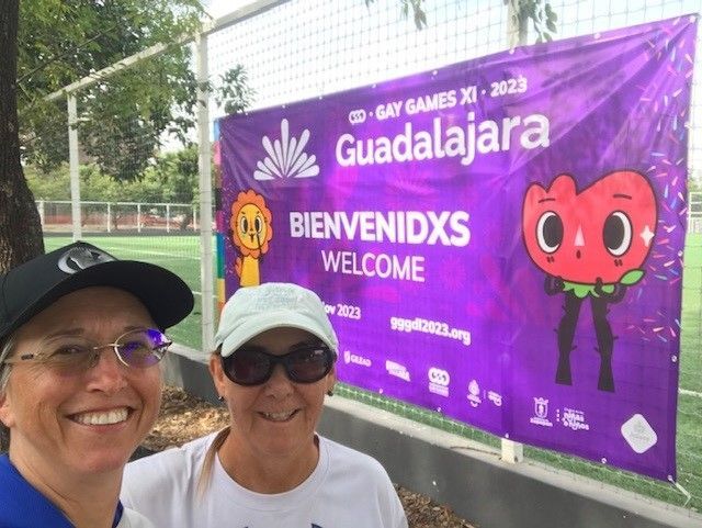 Gay Games in 2023 in Guadalajara - playing softball!