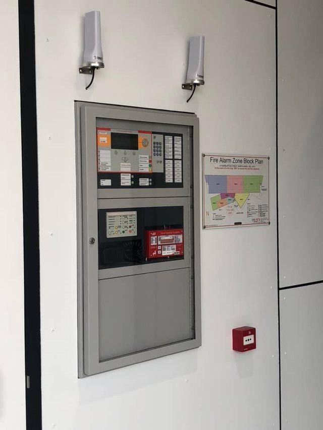 Fire Alarm System Panel With Map — EBS NQ Electronic Building Systems in Kirwan, QLD