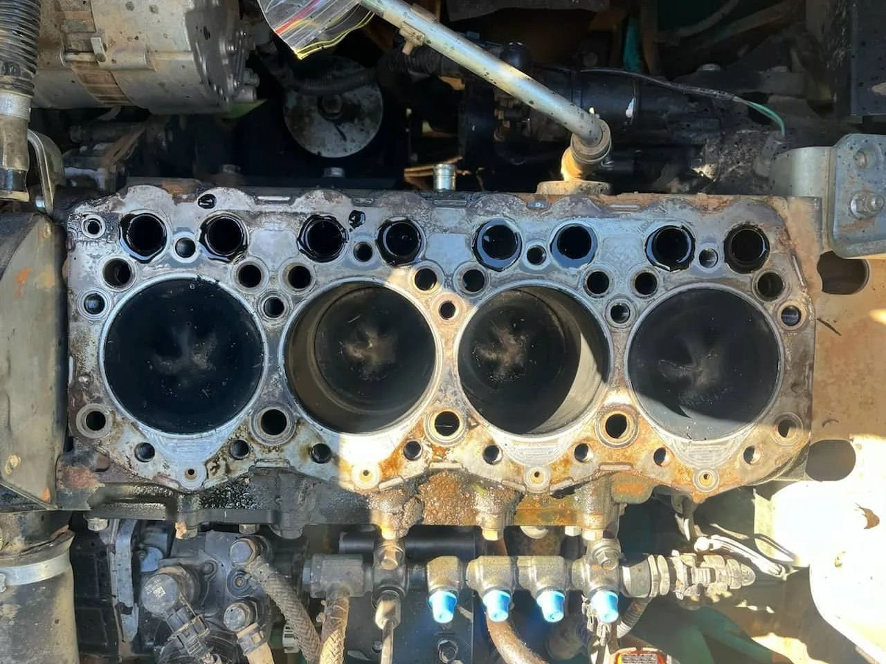 Disassembled Engine Block In Albury