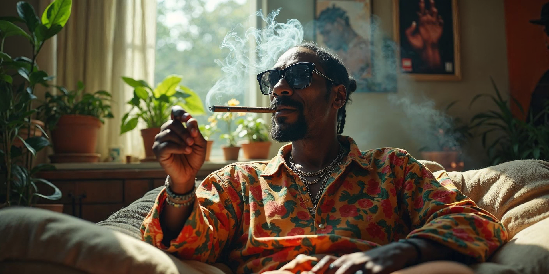 Snoop Dog smoking weed