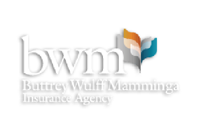 The logo for the buttery wulff mamminga insurance agency.