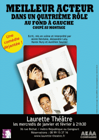 un poster per il miglior attore al Laurette Theatre