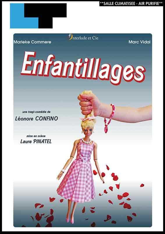Affiche du film « Enfantillages » représentant une poupée tenue par une main.