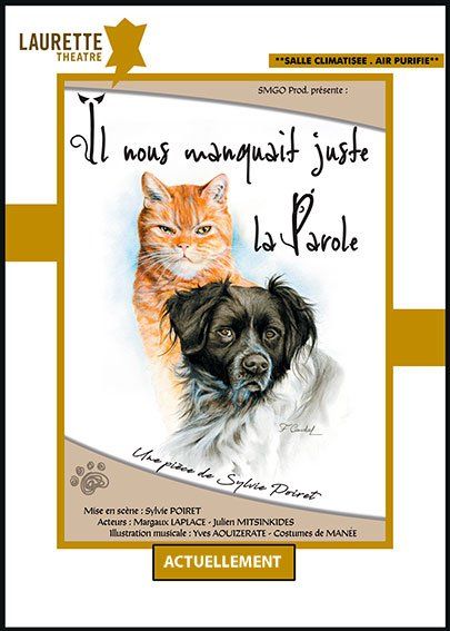 Poster: Konschtwierker mat Kaz an Hond. Titel 