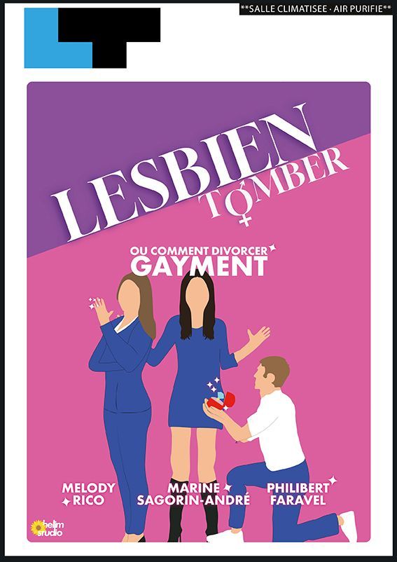 Lilla plakat til filmen "Den Elskede" med dansende figurer og en lyserød og hvid diagonal titel.