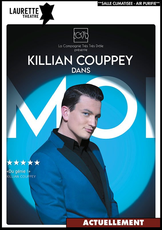 Couverture de magazine présentant Killian Coupey sur fond bleu et noir avec texte blanc en gras